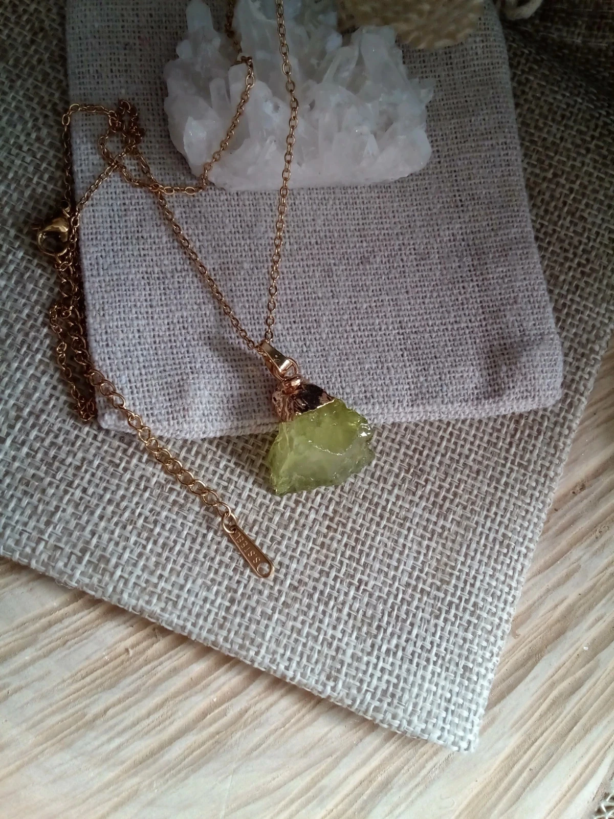 Colar pingente pedra peridoto – photo 2